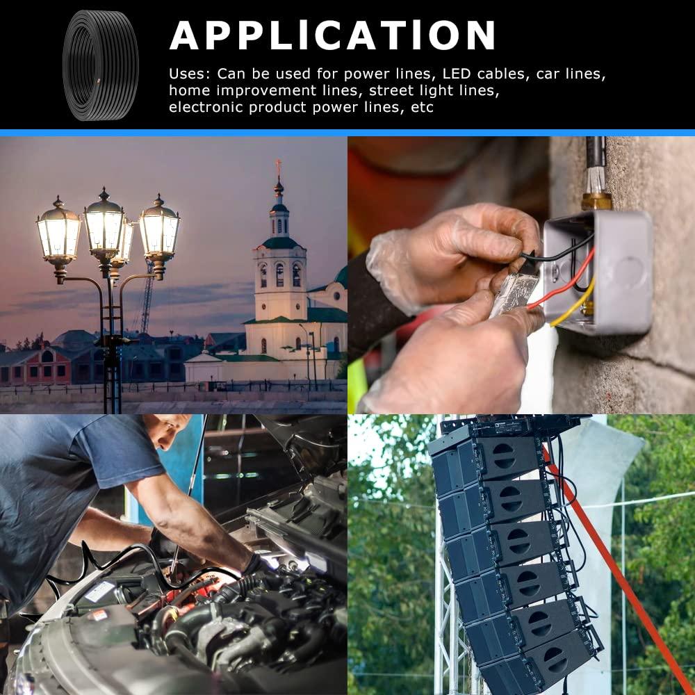 Cable eléctrico 16 AWG 3 conductores 30M GF PVC