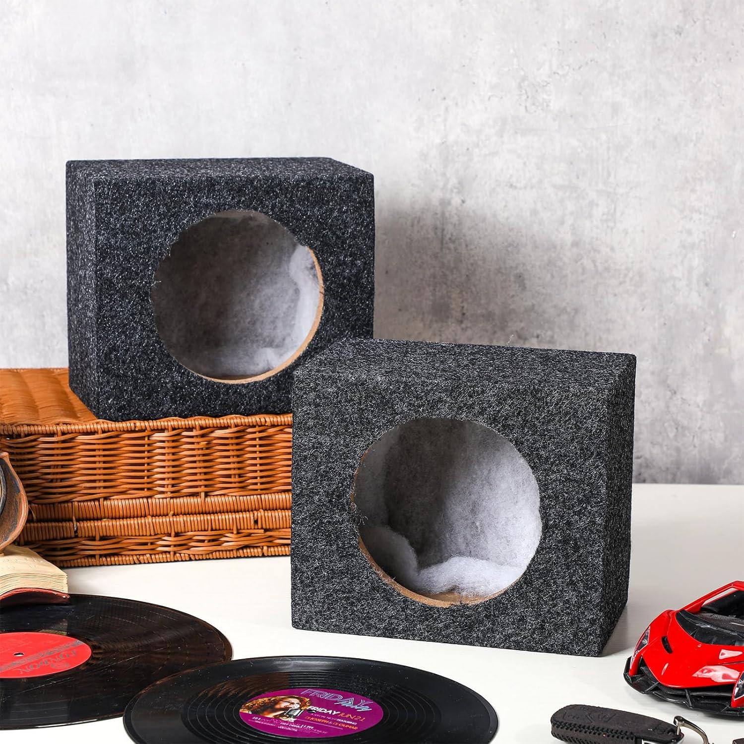 Caja de Altavoz para Coche BBTO 2 Pcs 6.5" Estilo Angulado