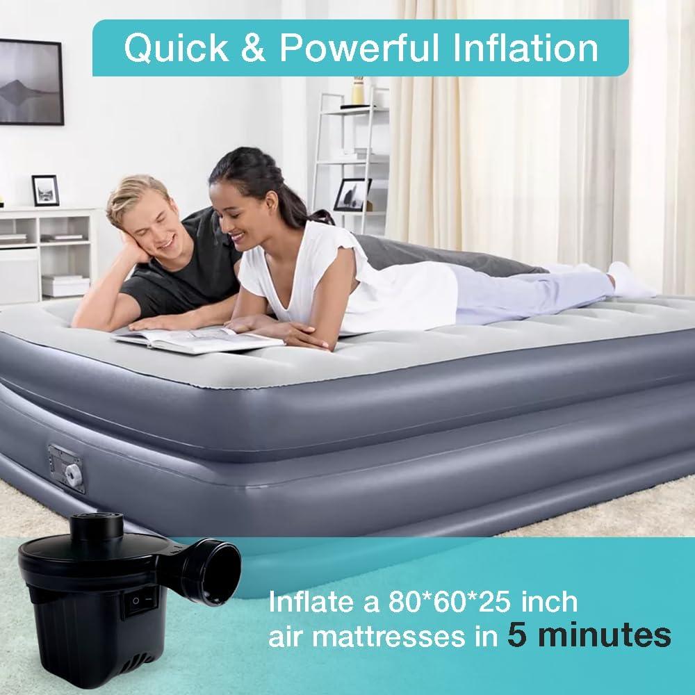 Bomba de Aire Eléctrica Inscool Portátil 3 Boquillas 0.34kg