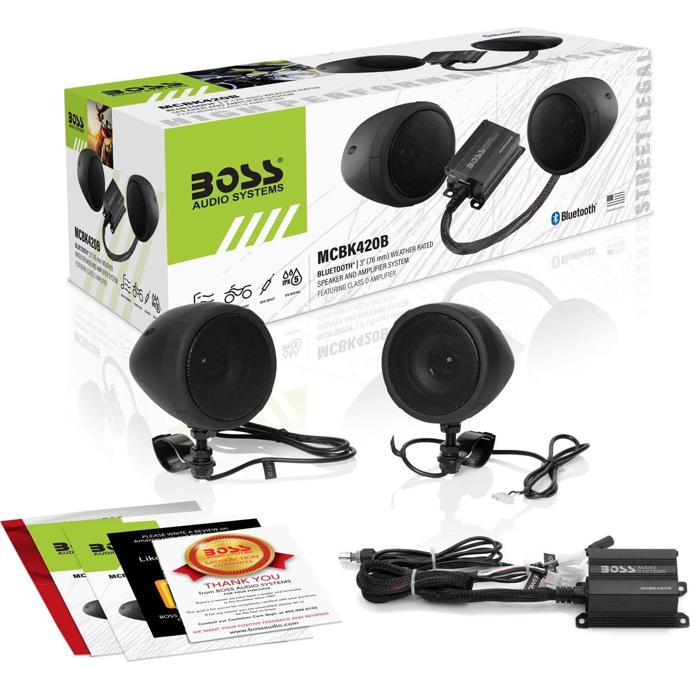 Sistema de Sonido BOSS MCBK420B Bluetooth 2 Altavoces 3"