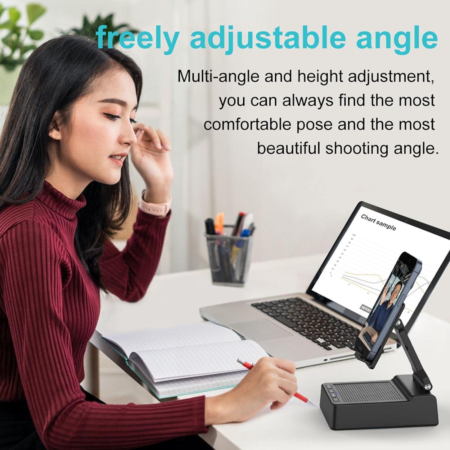 Soporte para Teléfono con Altavoz Bluetooth Fanlory Negro