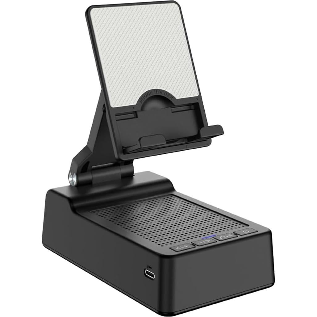 Soporte para Teléfono con Altavoz Bluetooth Fanlory Negro