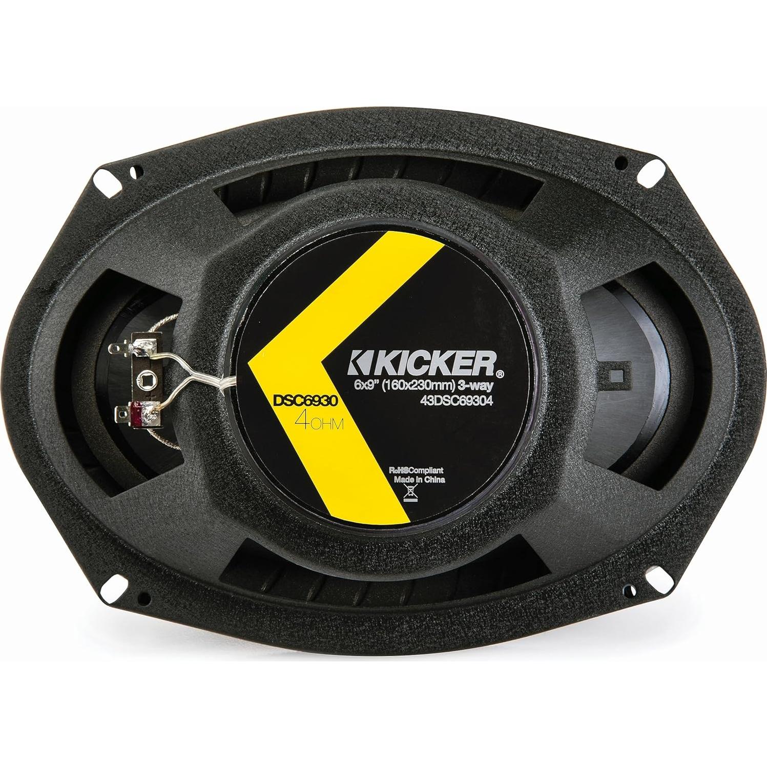 Altavoces Coaxiales Kicker DSC6930 6x9" 360W 4 Ohm (Par)