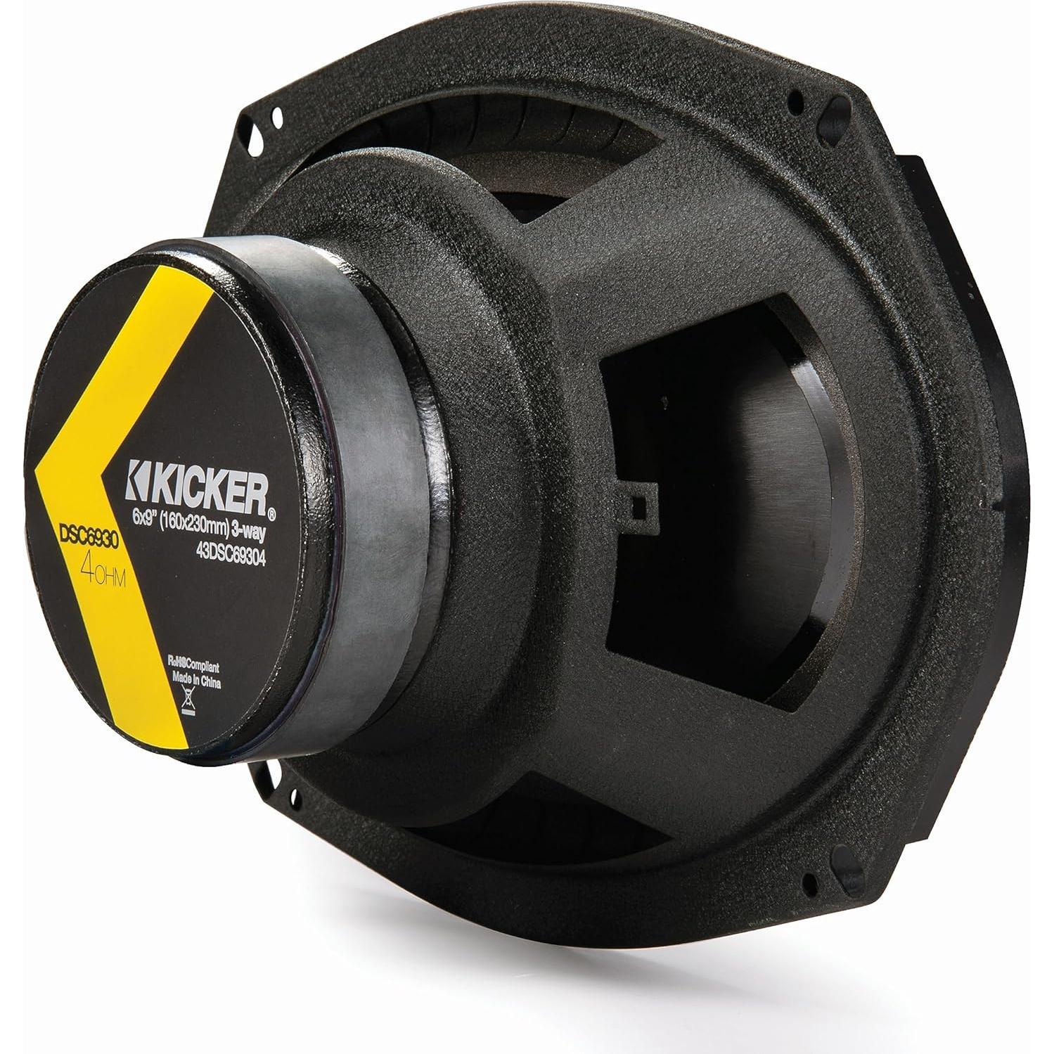 Altavoces Coaxiales Kicker DSC6930 6x9" 360W 4 Ohm (Par)