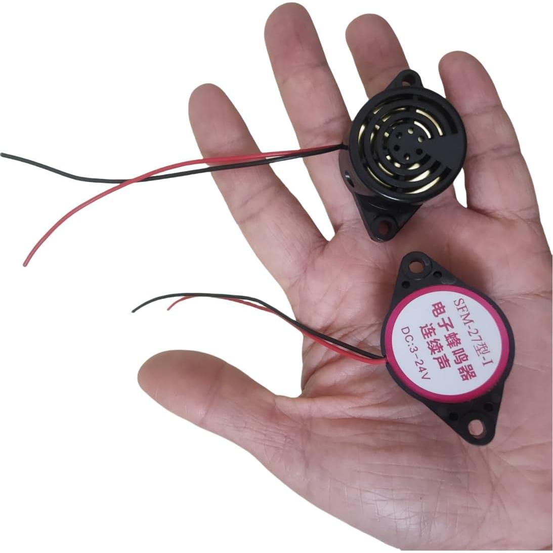 Zumbador Electrónico Piezo 4Pcs GDQLCNXB 3-24V 80dB