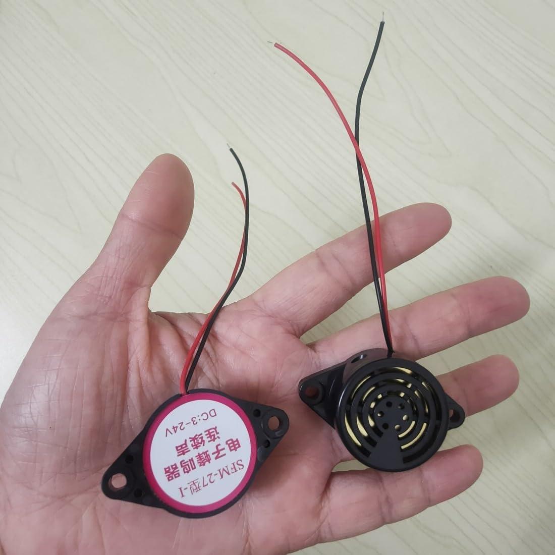 Zumbador Electrónico Piezo 4Pcs GDQLCNXB 3-24V 80dB