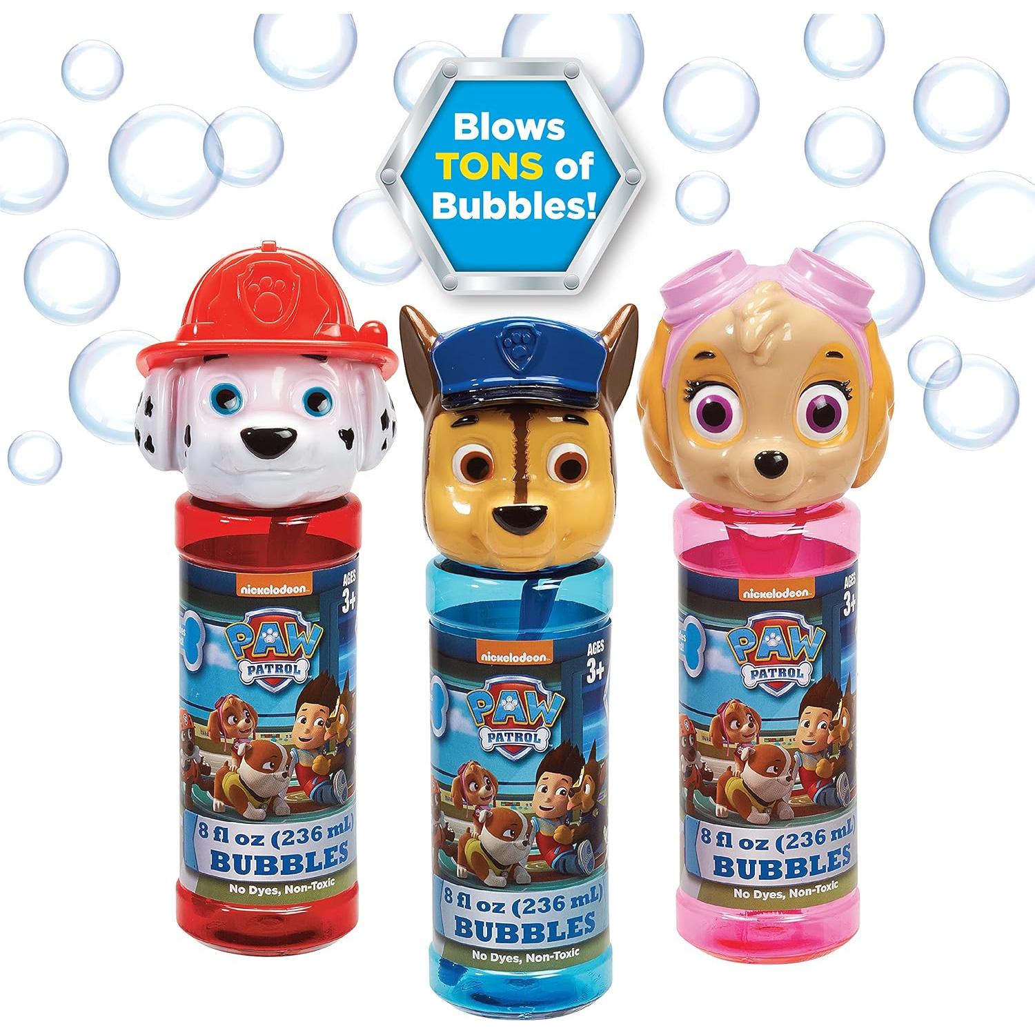Set de Burbujas Paw Patrol 12 Piezas 8oz Chase Marshall Skye