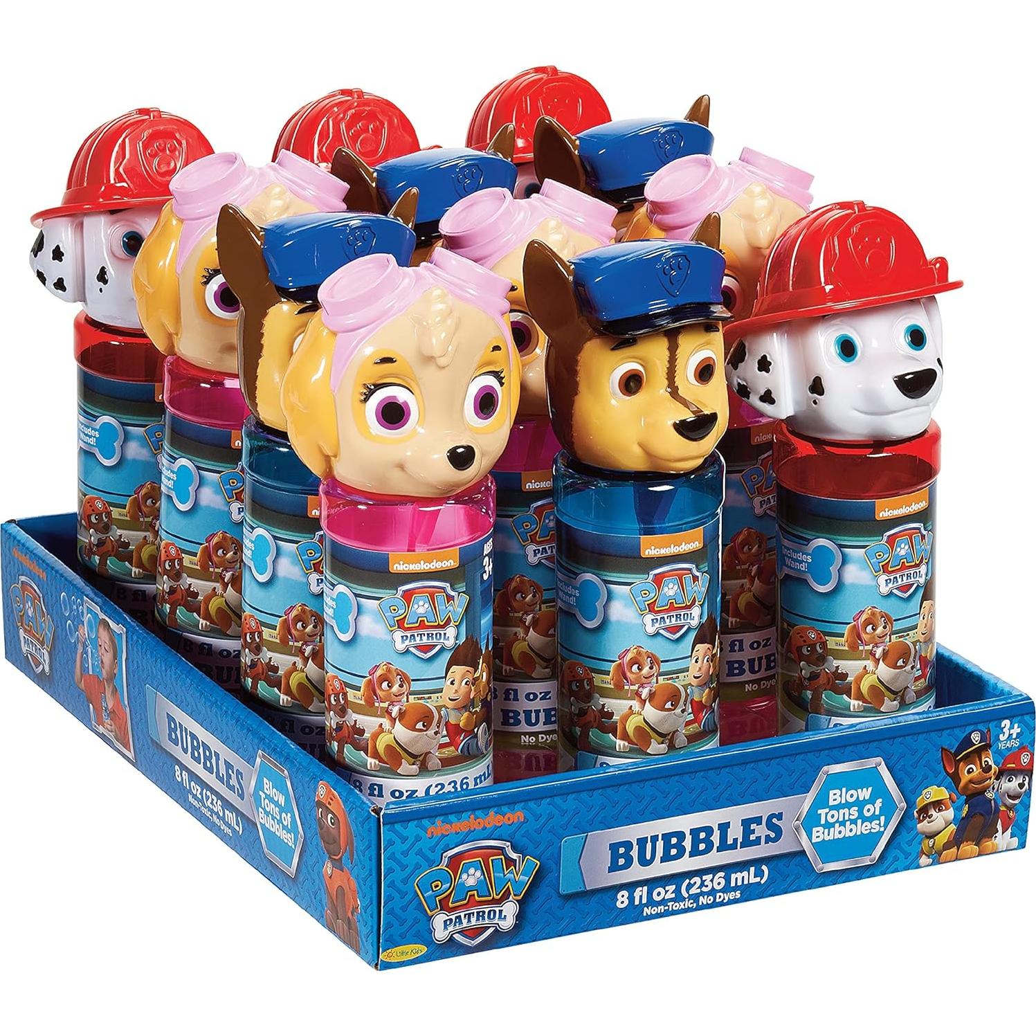 Set de Burbujas Paw Patrol 12 Piezas 8oz Chase Marshall Skye