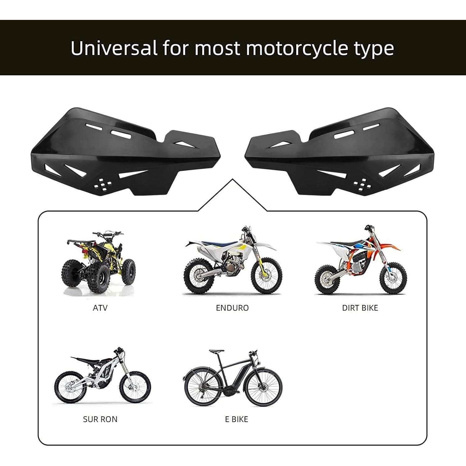 Protectores de Manos PRO CAKEN Nylon 22mm y 28mm Negros