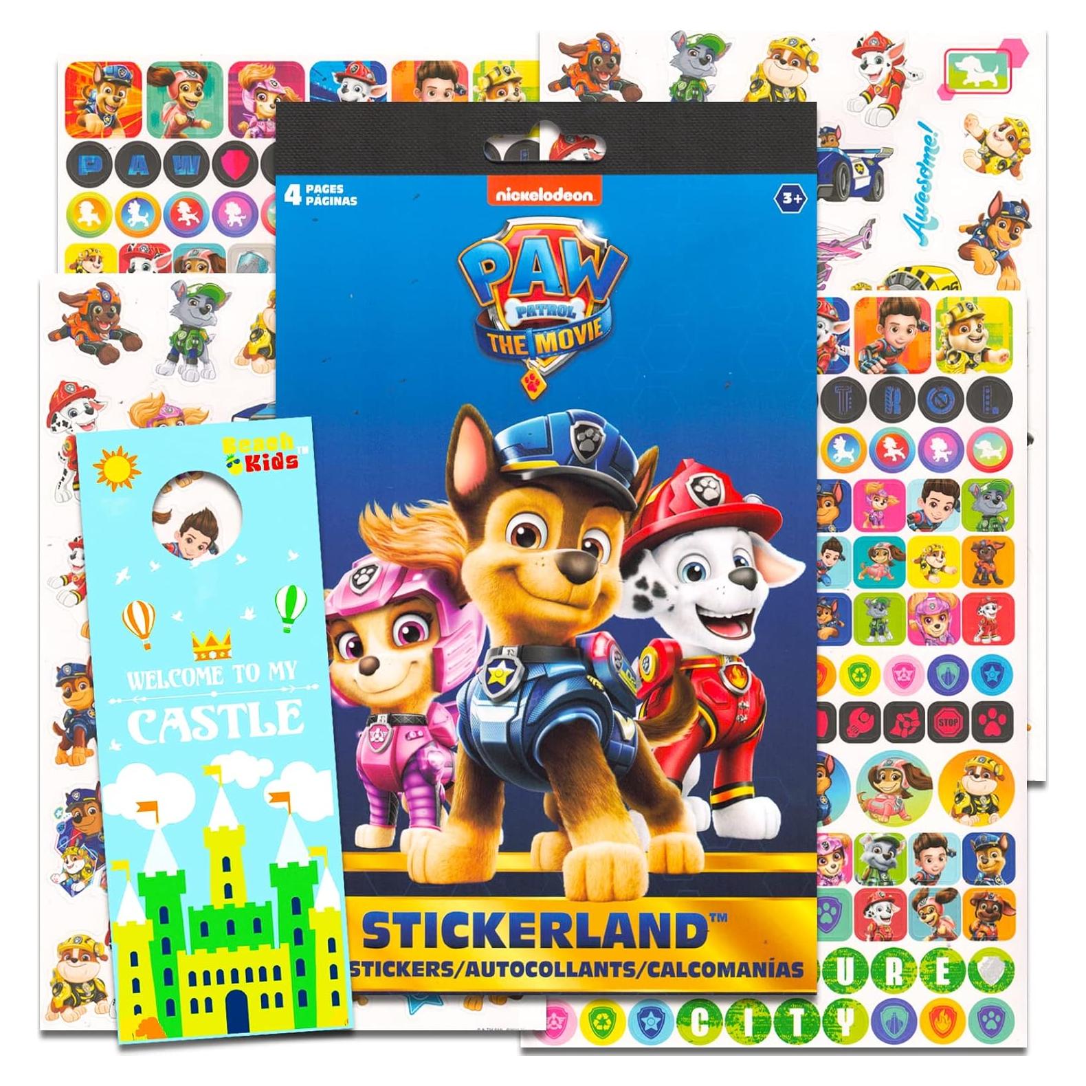 Calcomanías de Recompensa Paw Patrol - 295 Piezas + Colgador
