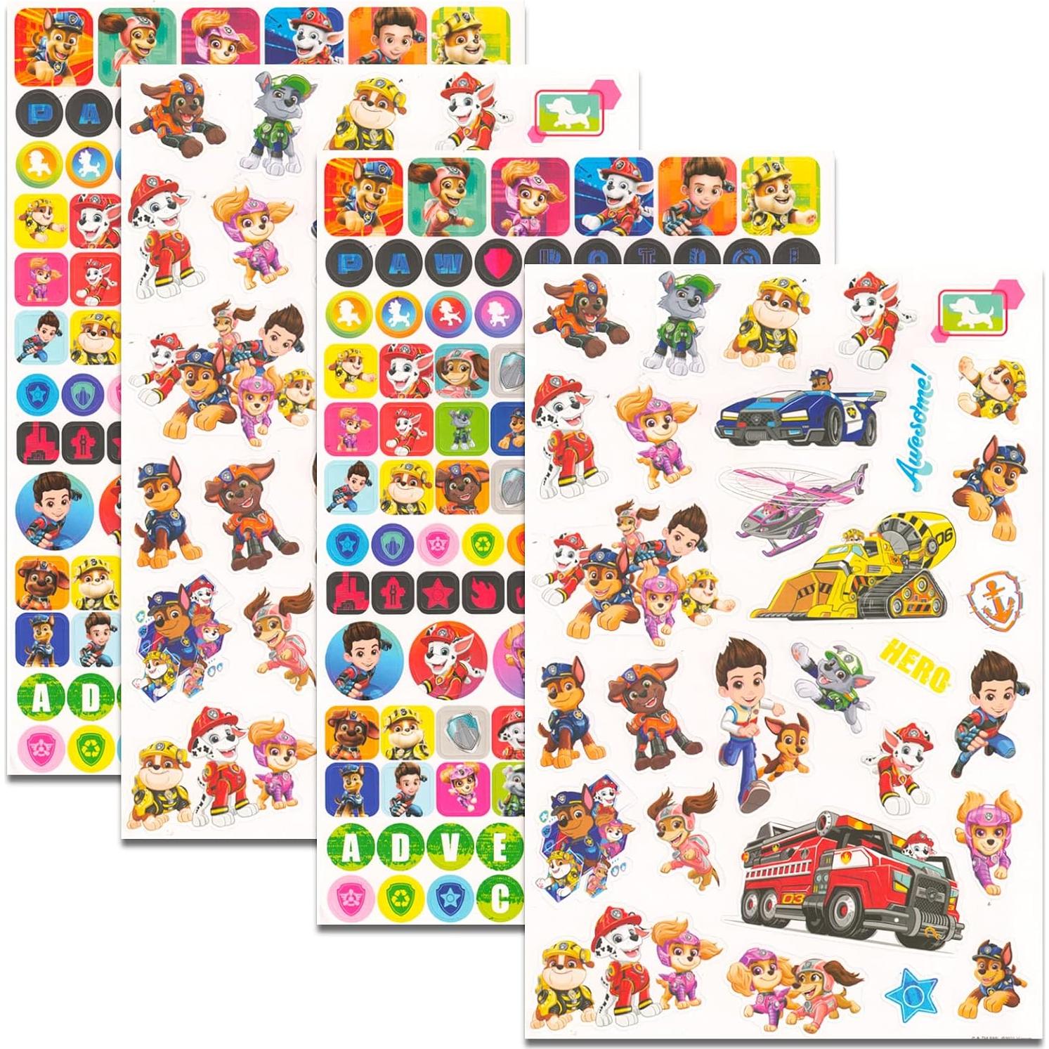 Calcomanías de Recompensa Paw Patrol - 295 Piezas + Colgador