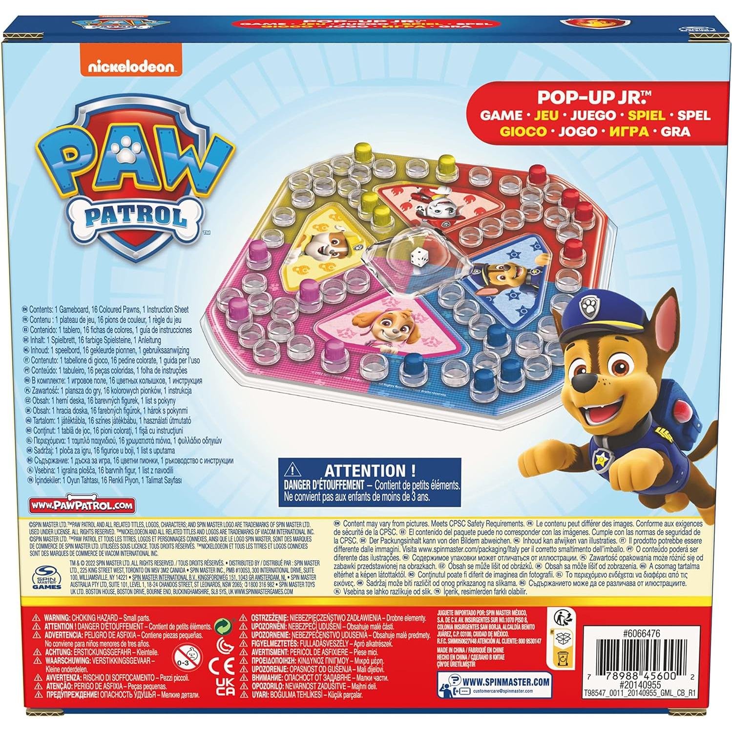 Juego Pop Up PAW Patrol Spin Master 22.86 cm