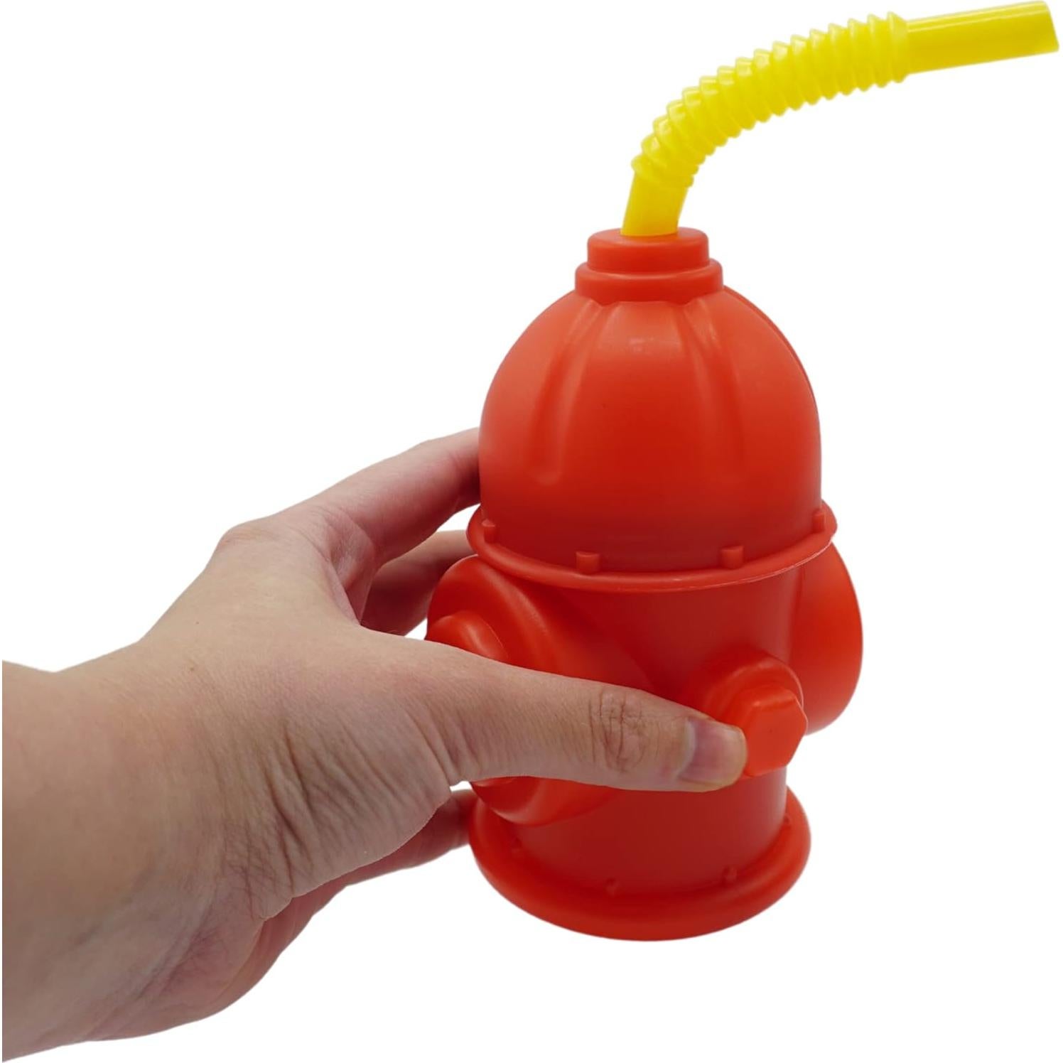 Tazas de Hidrante 4E's Amarillo 10 Piezas 354 ml Fiesta Bombero
