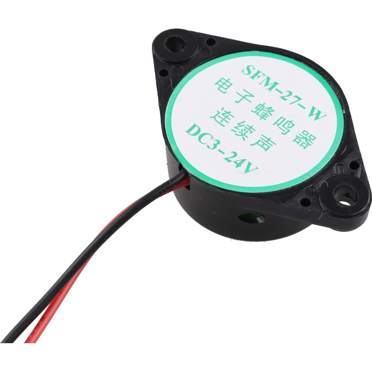 6 Zumbadores Electrónicos SFM-27 DC 3-24V Alarma Sonora Continua