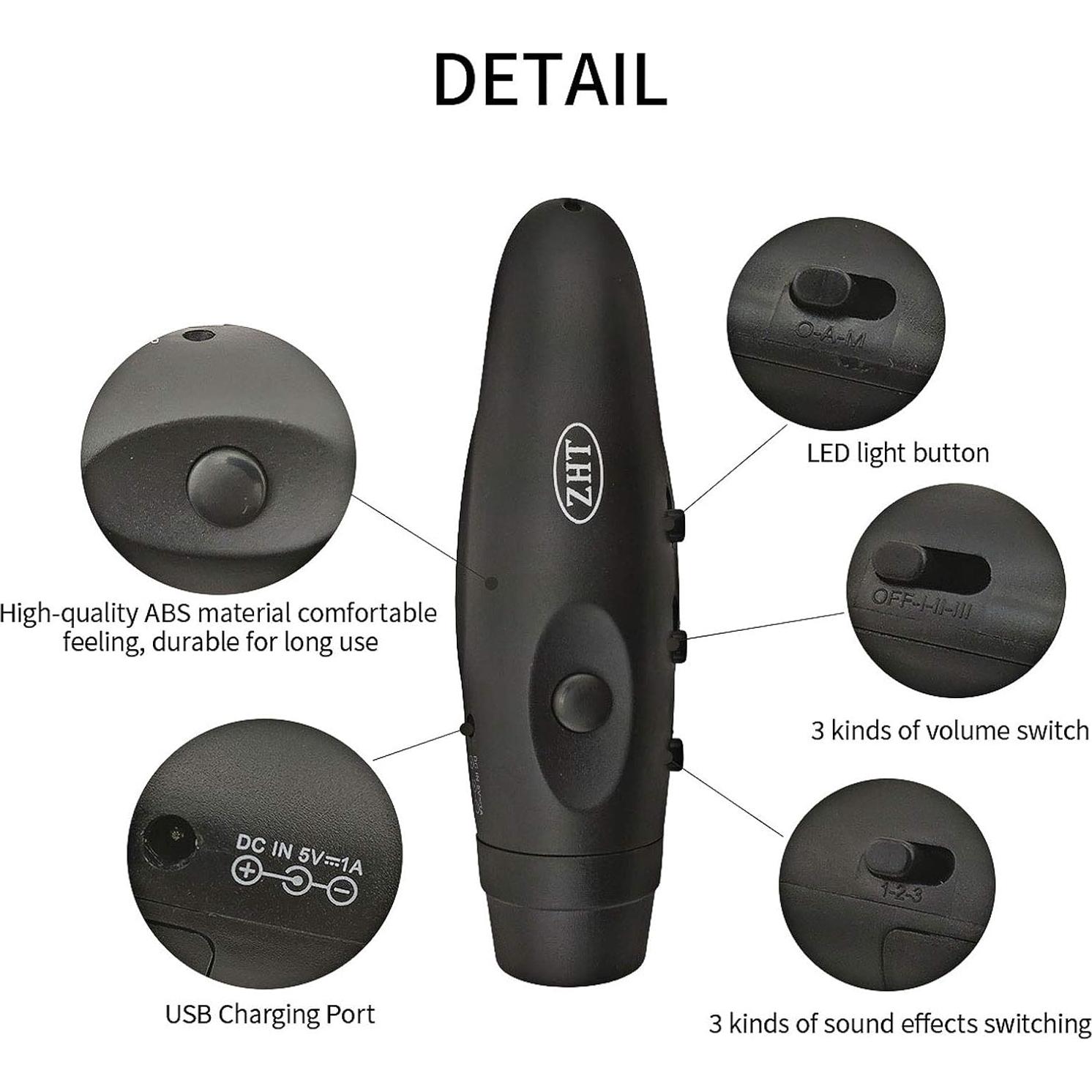 Silbato Electrónico ZHT USB para Árbitros y Emergencias