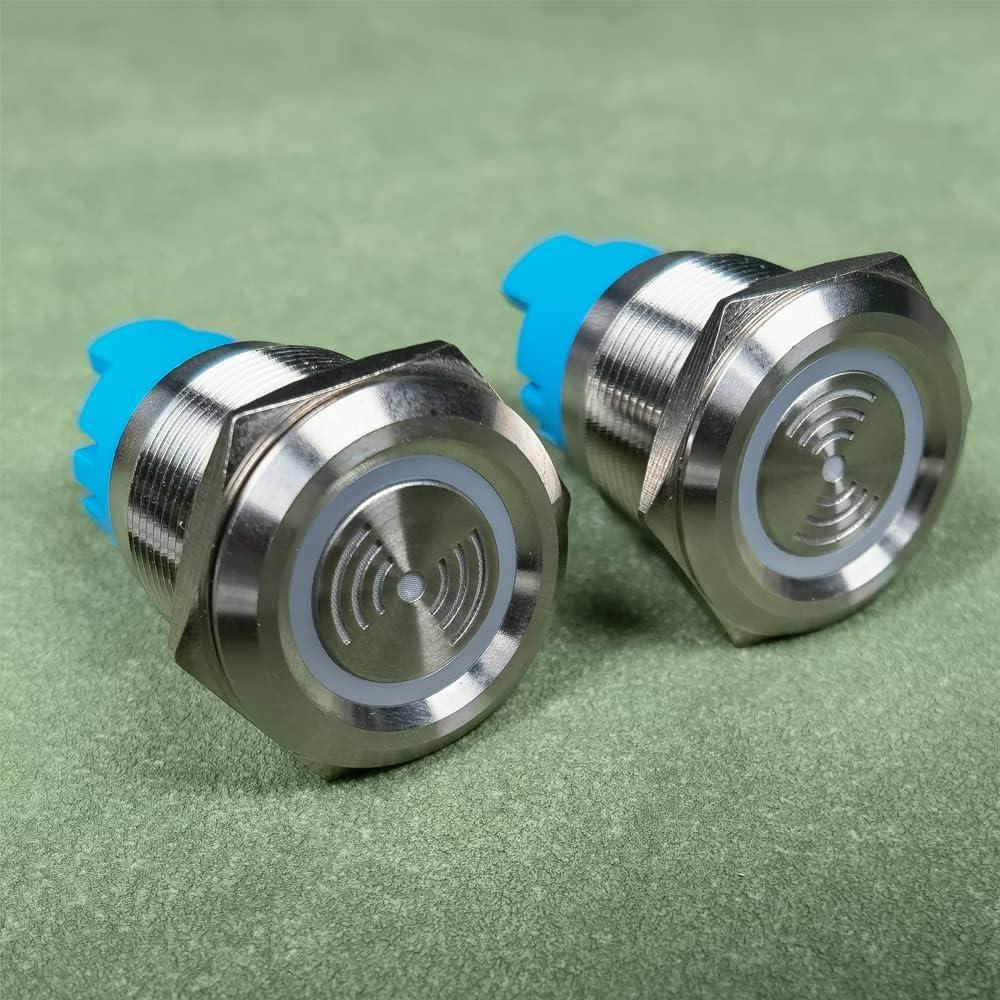 2 Piezas Luz de Alarma Flash Rojo 24V IP65 Gebildet 22mm