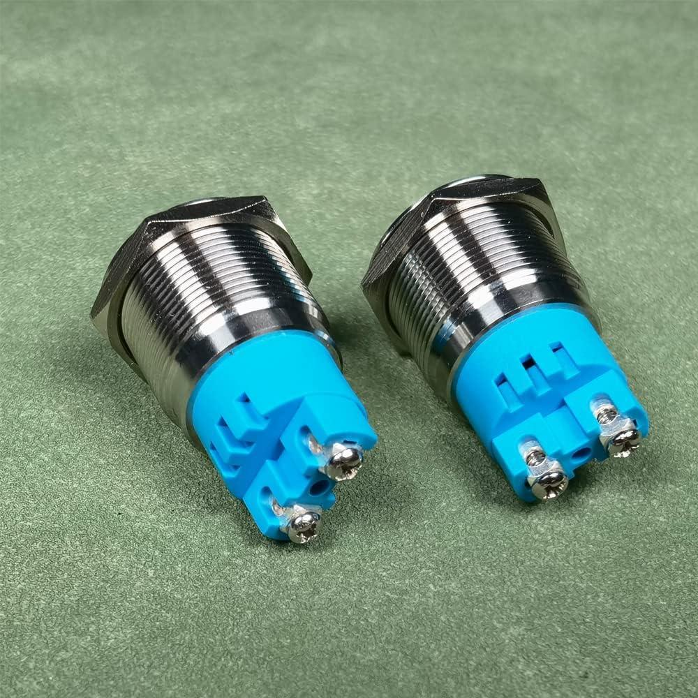 2 Piezas Luz de Alarma Flash Rojo 24V IP65 Gebildet 22mm