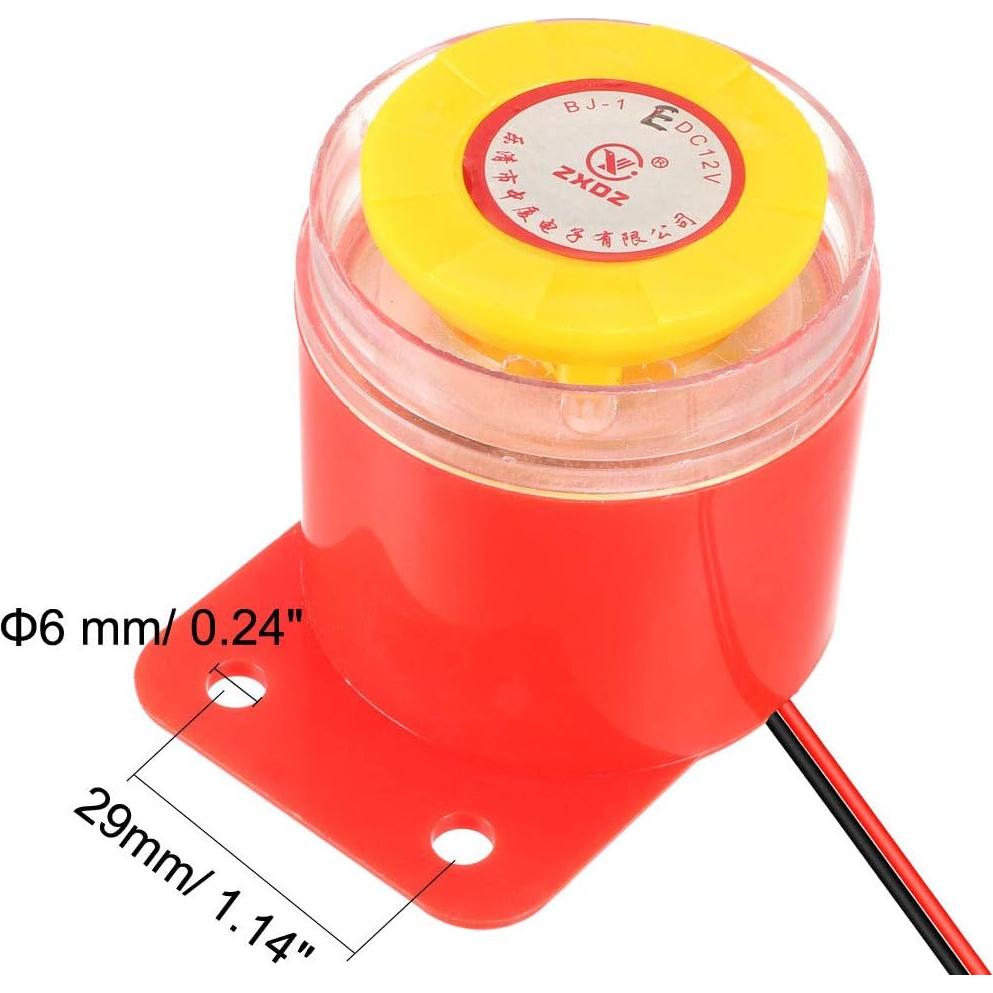 Zumbador Electrónico Activo uxcell BJ-1E 95dB DC 12V