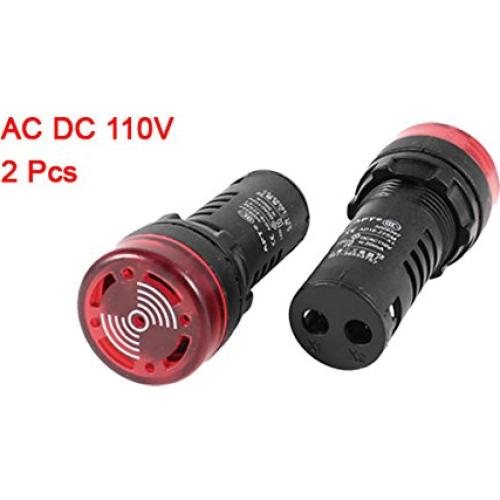 Luz de Alarma LED Roja uxcell AD16-22SM 110V 2 Pcs