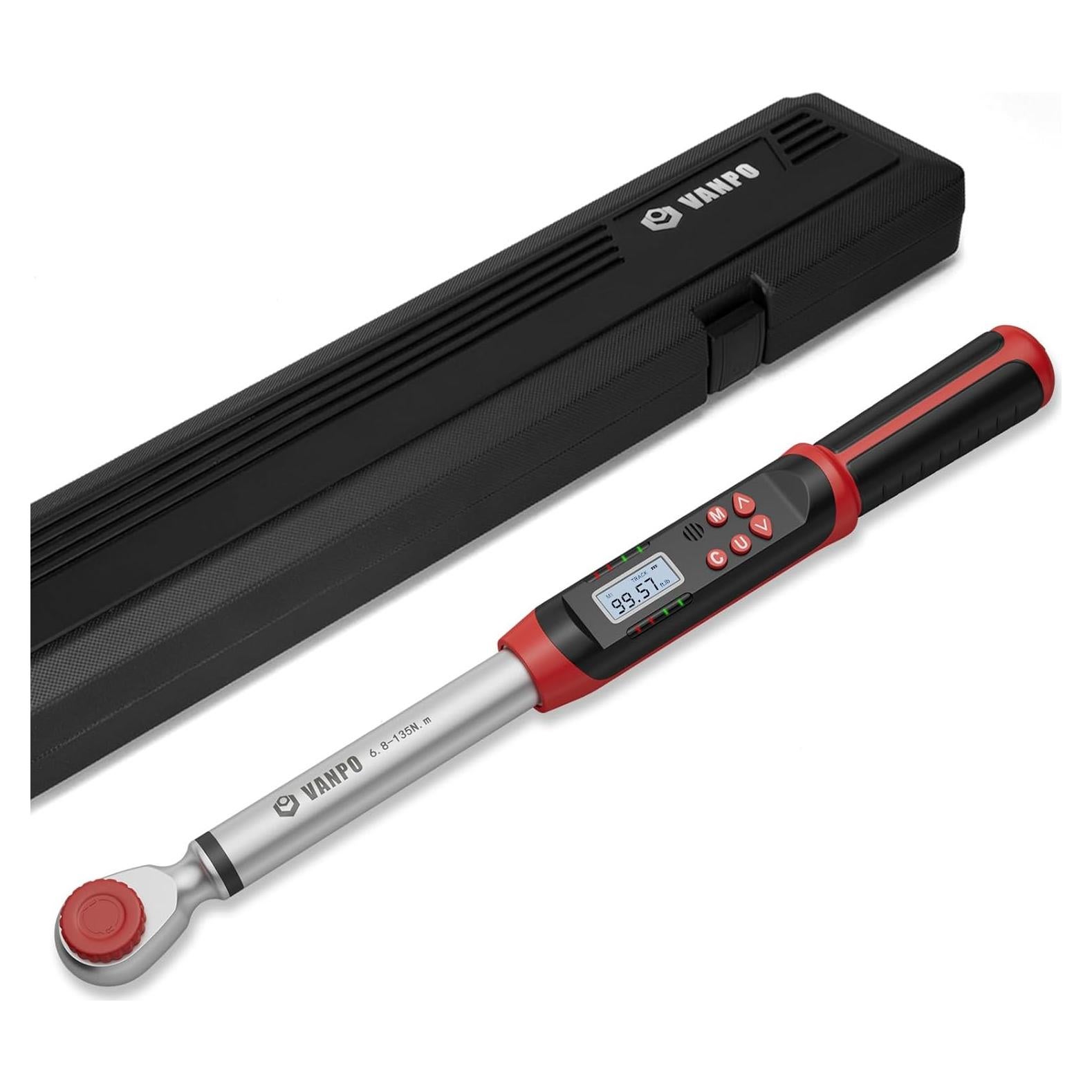 Llave de Torque Digital 1/2" VANPO VP-DTW01 6.8-135Nm
