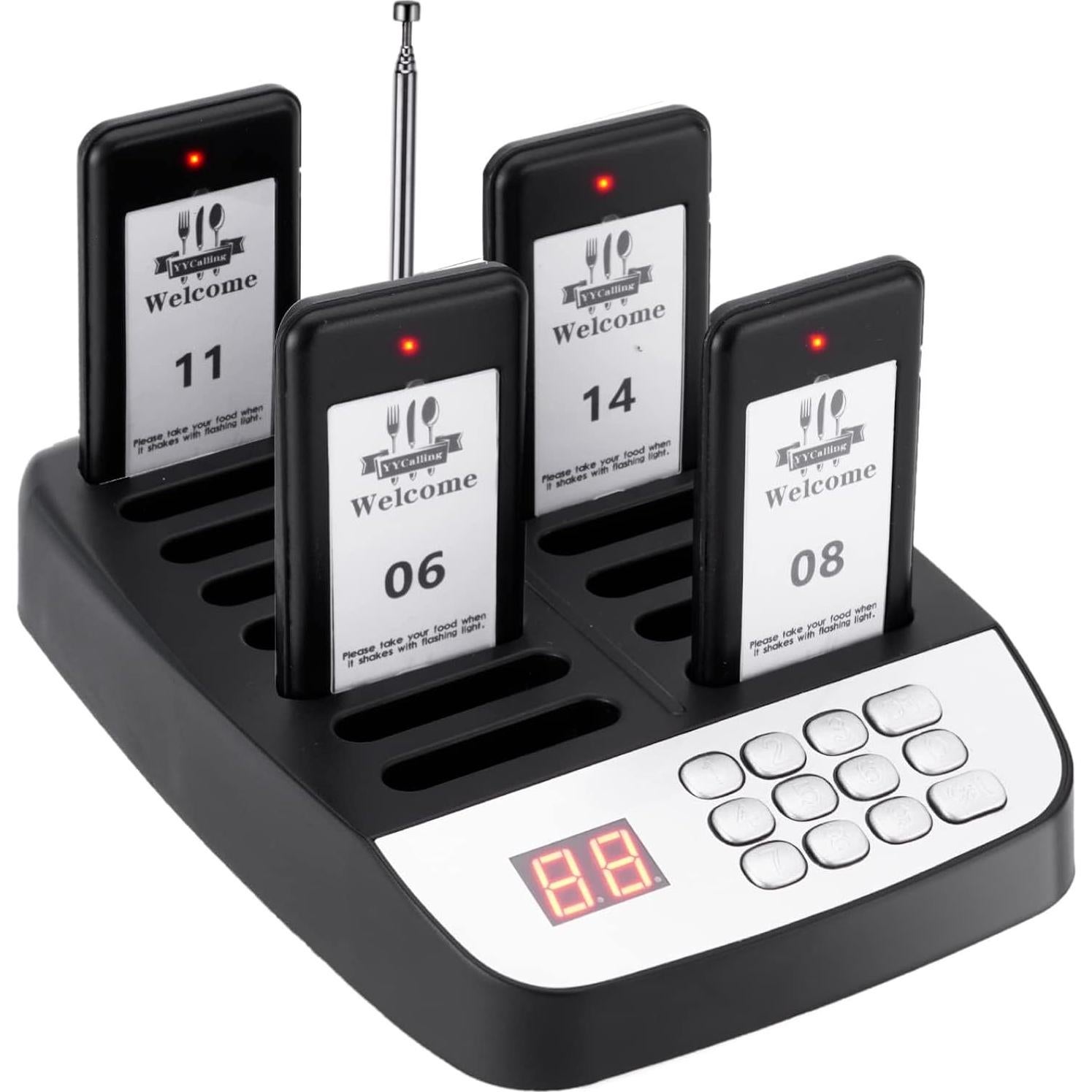 Kit 16 Buscadores de Restaurante YYCALLING con Vibración y Luz