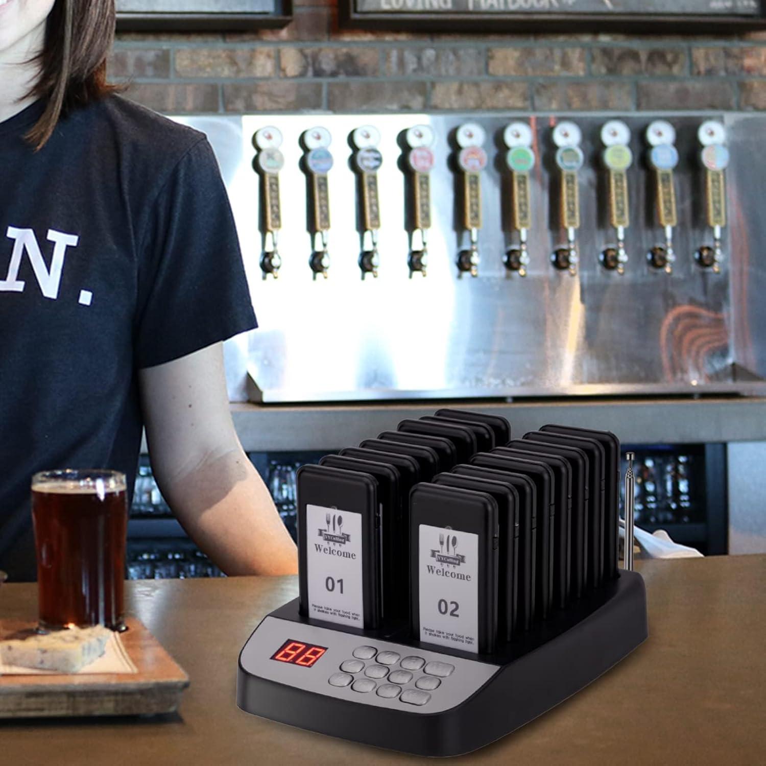 Kit 16 Buscadores de Restaurante YYCALLING con Vibración y Luz