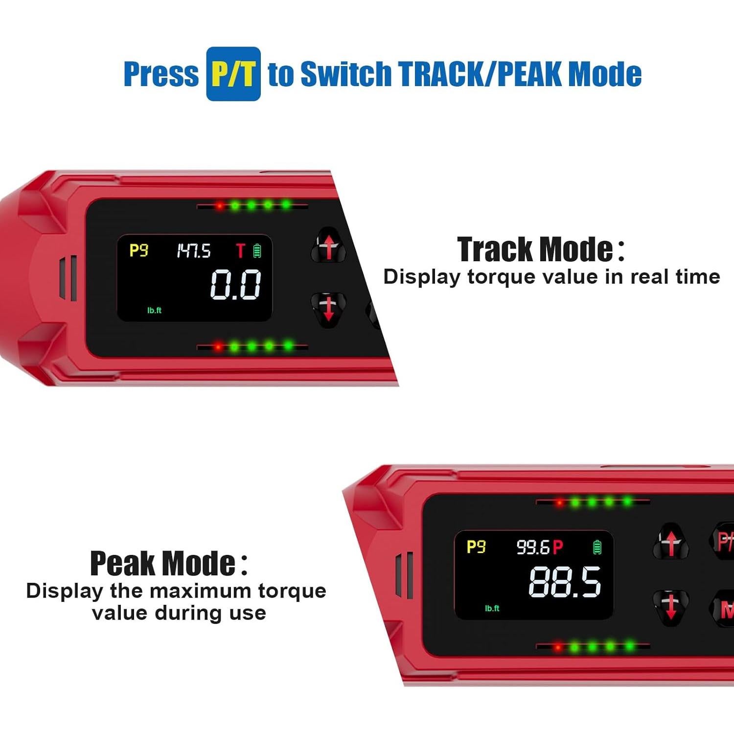 Llave de Torque Digital ANPUDS 1/2 Pulgada 3-200Nm Precisión 1%
