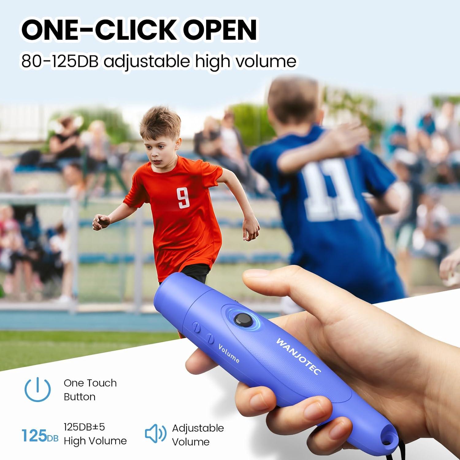 Silbato Electrónico WANJOTEC Azul 130dB 3 Tonos Ajustables