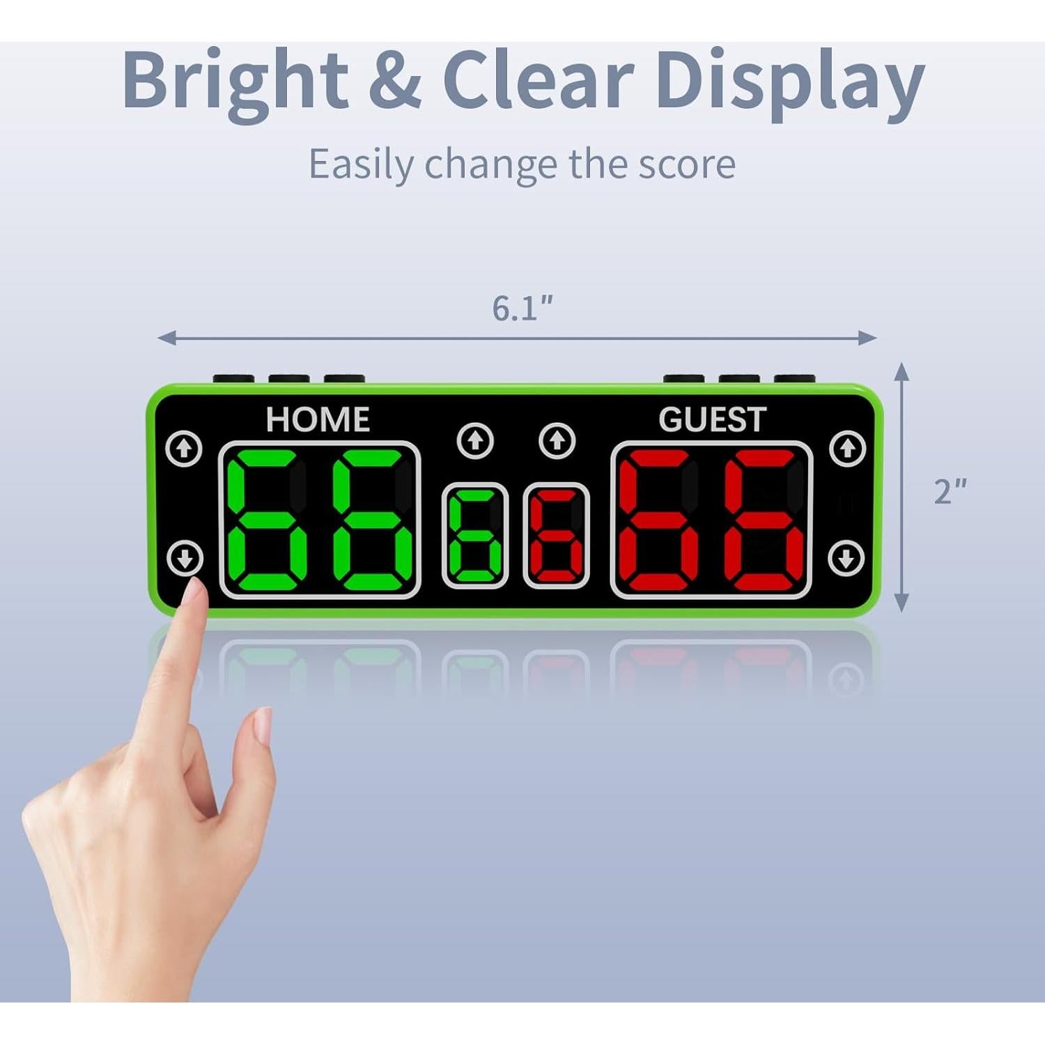 Marcador Electrónico Portátil GAN XIN V306 LED Verde