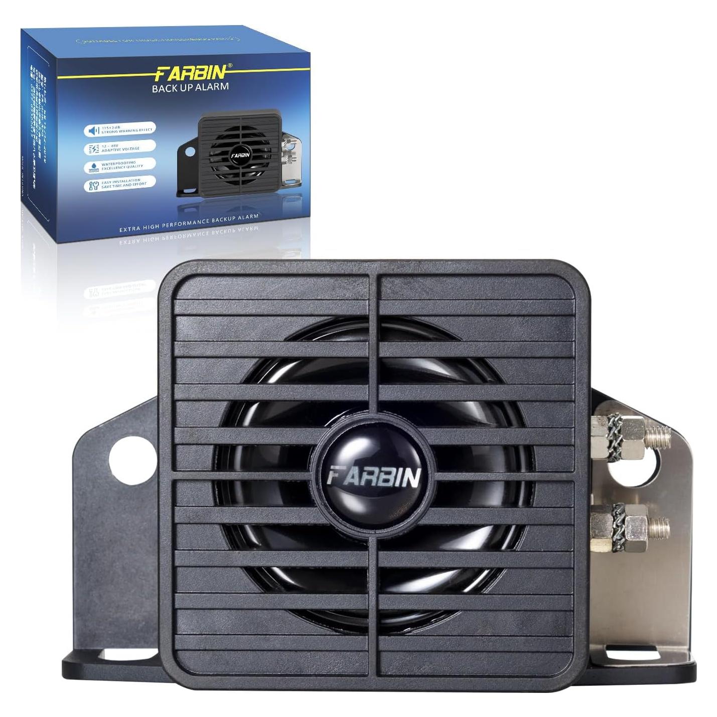 Alarma de Respaldo FARBIN 115dB 12V-48V Impermeable