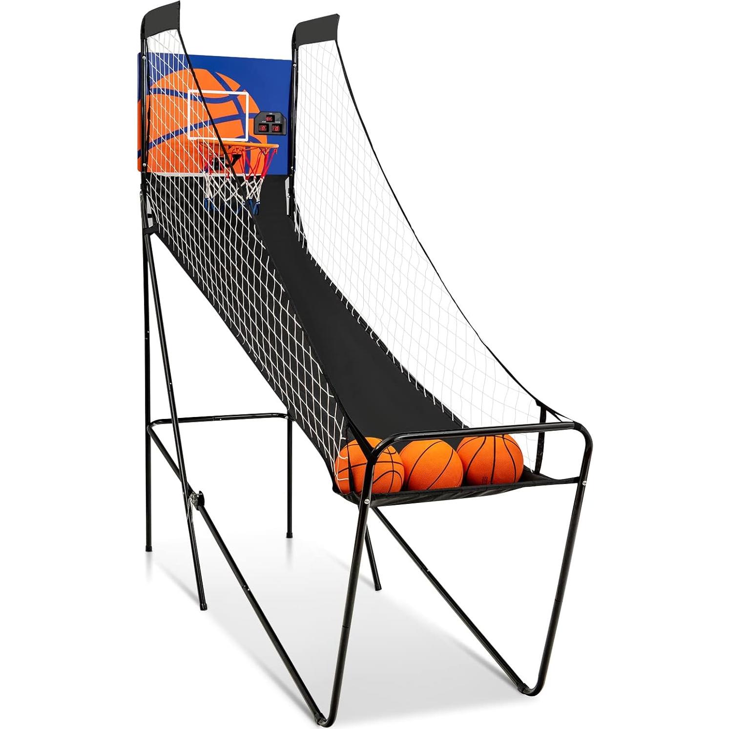 Juego de Baloncesto Electrónico Plegable Giantex con Marcador