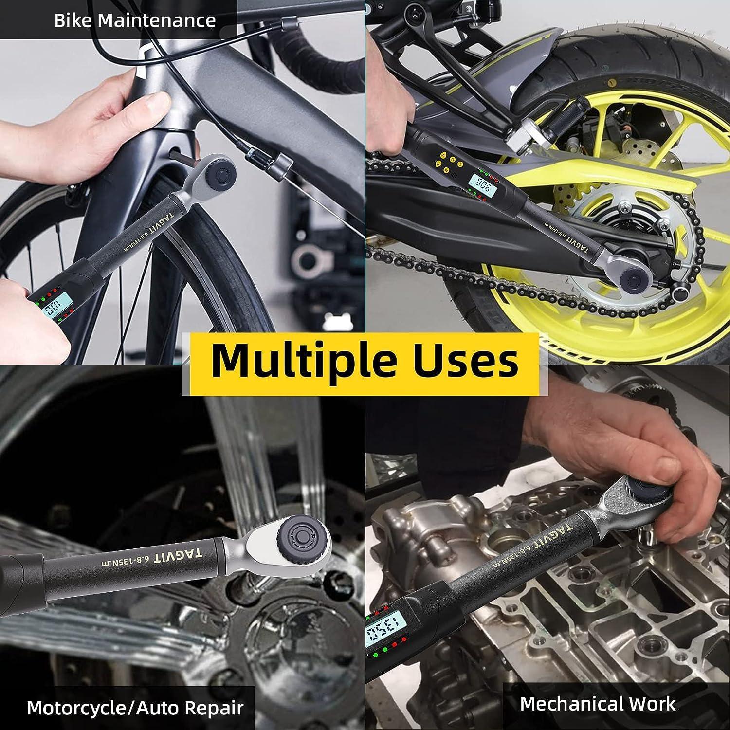 Llave de Torque Digital 1/2" TAGVIT 6.8-135Nm Precisión ±2%