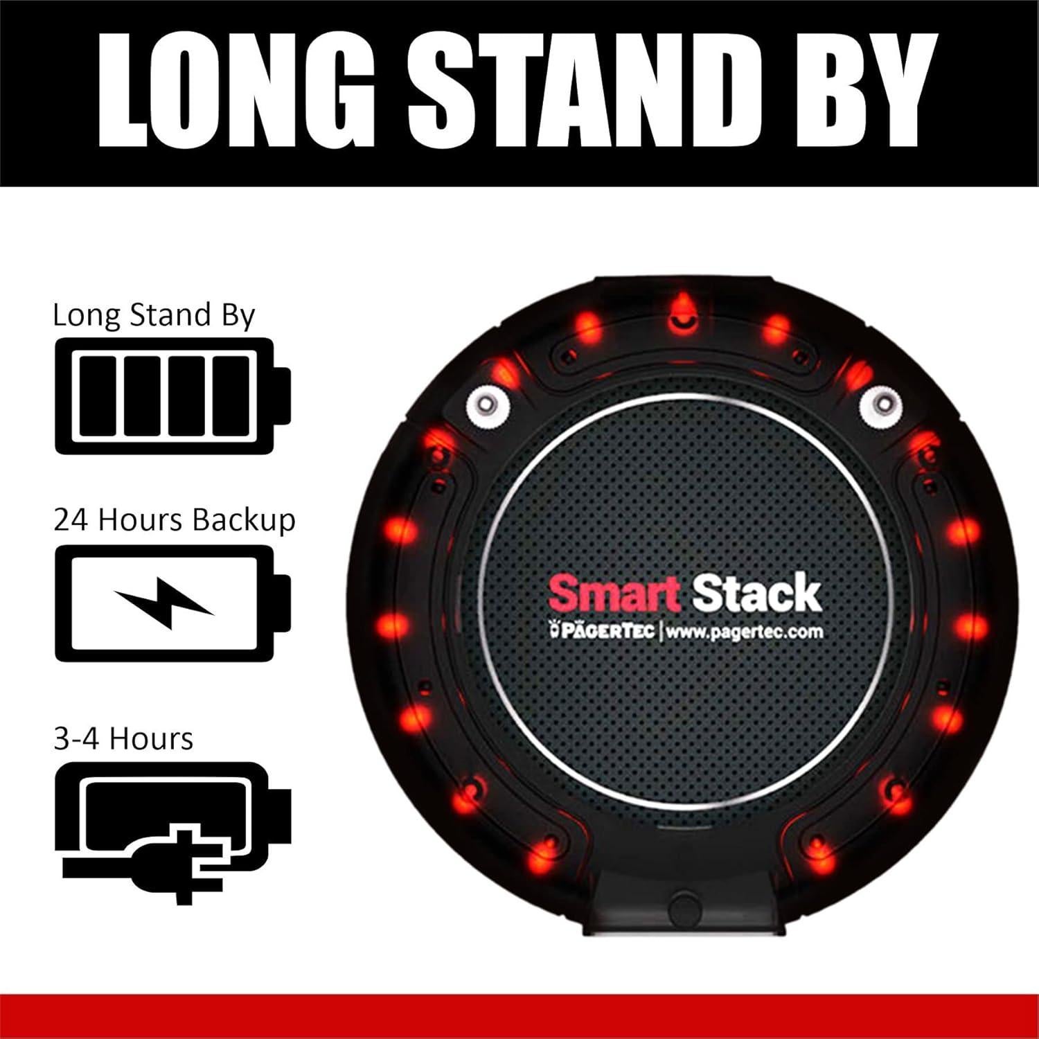 Sistema de Llamada Inalámbrico PagerTec 30 Unidades - Alcance 3.2 km