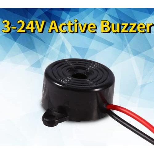 Buzzer Piezoeléctrico Activo Hilitand 10cm 95dB 3-24V