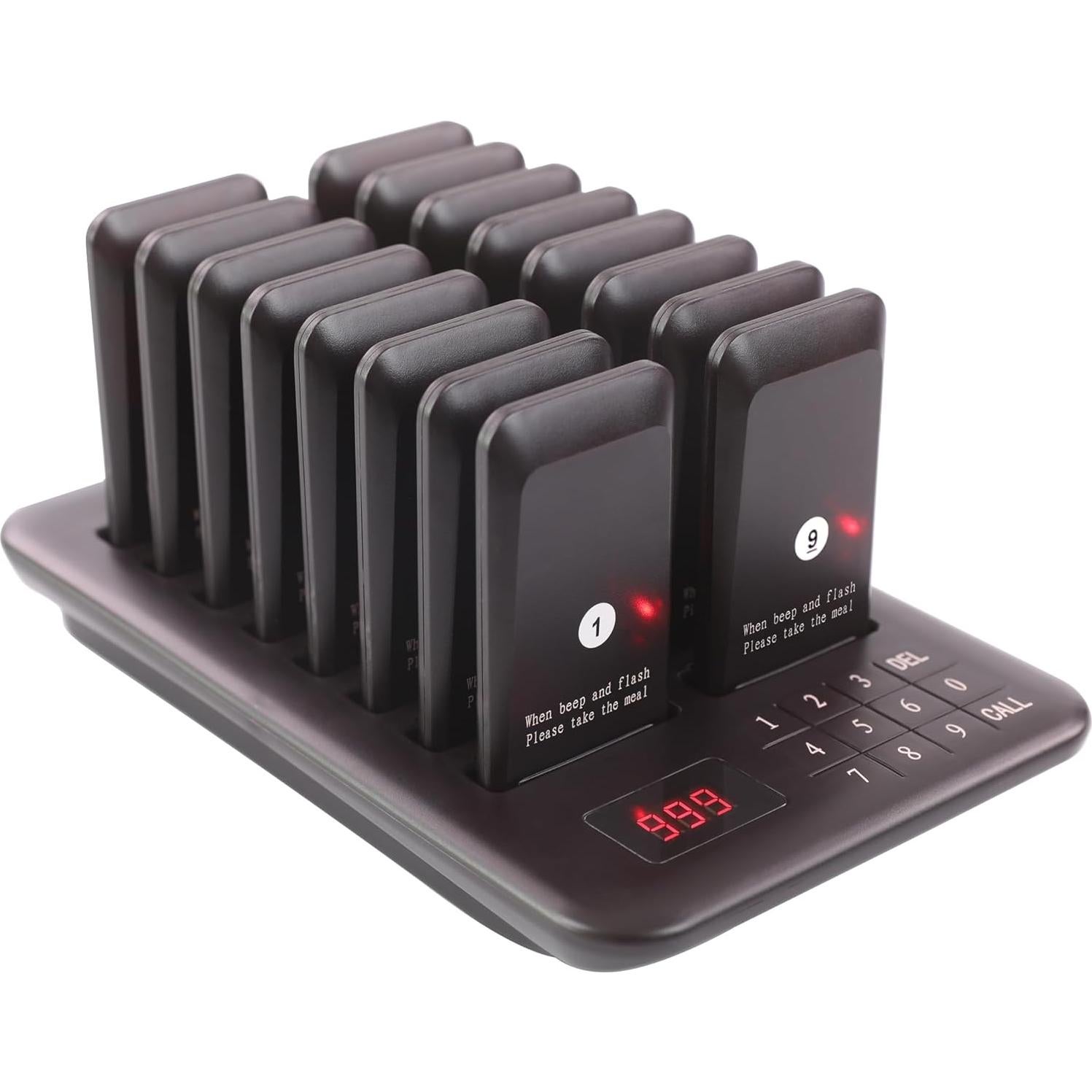 Sistema de Pagers Inalámbricos LOUIKENE 16 Pagers 300m