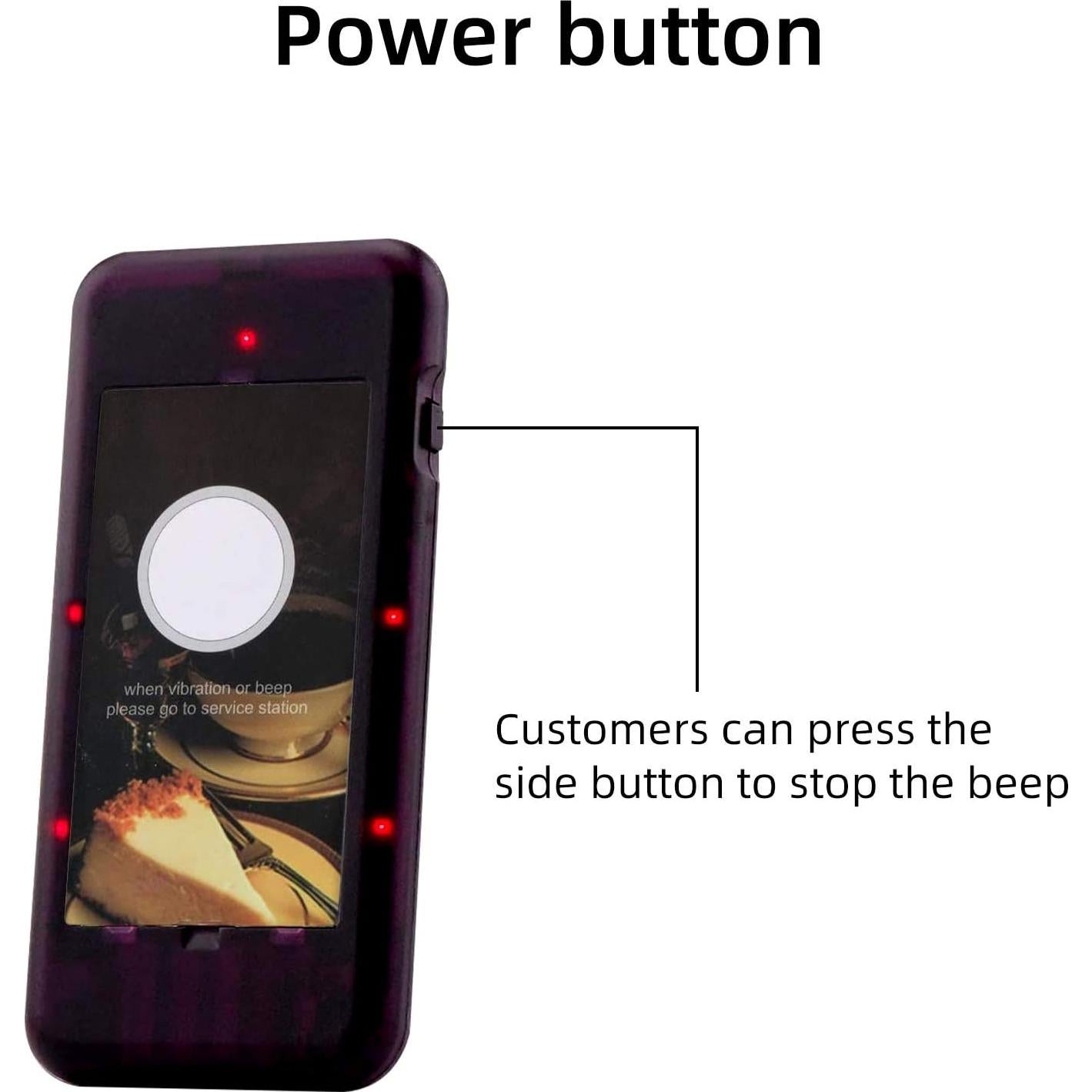 Zumbador Pager Recargable Retekess T111/T112/TD174 3 Modos