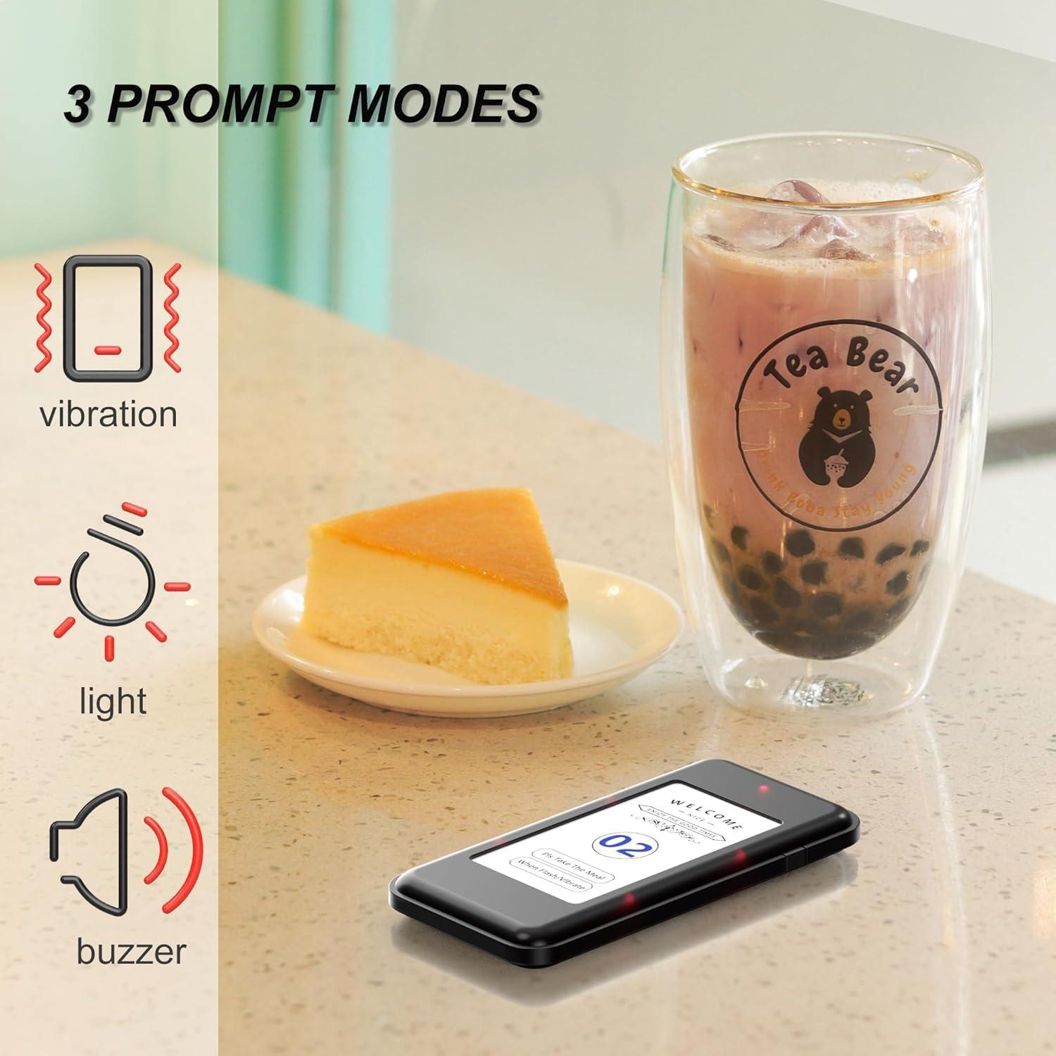 Sistema de Pagers Inalámbrico Genérico 16-Buzzer LCD 500m