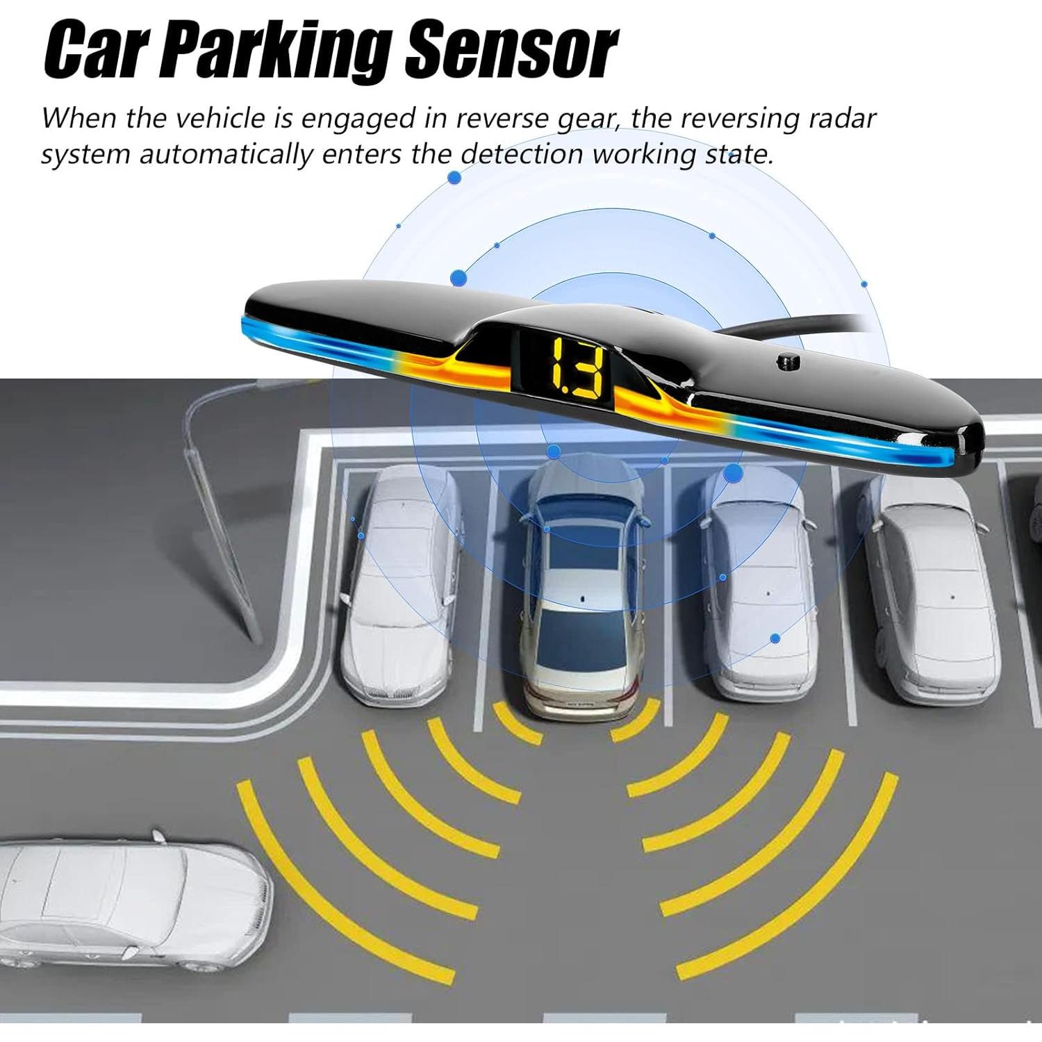 Sistema de Sensores de Estacionamiento GoolRC 4 Sensores LED 12V