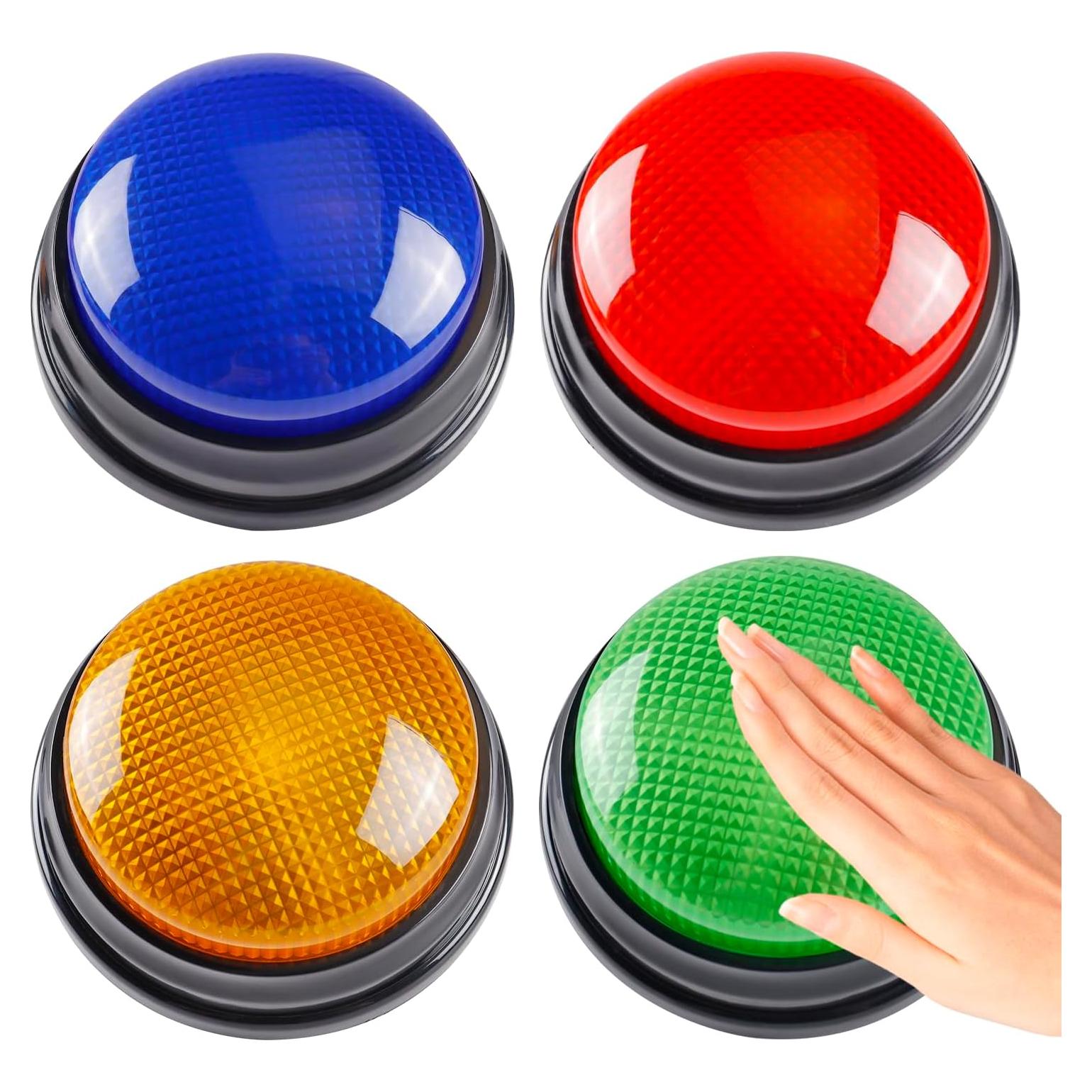 Paquete de 4 Zumbadores de Respuesta IBLESSU para Juegos