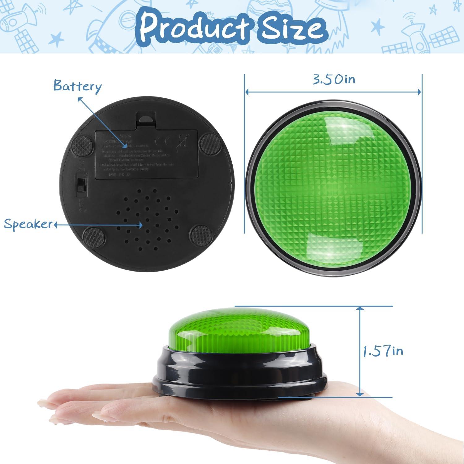 Paquete de 4 Zumbadores de Respuesta IBLESSU para Juegos