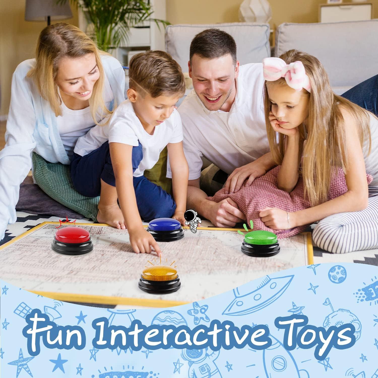 Paquete de 4 Zumbadores de Respuesta IBLESSU para Juegos