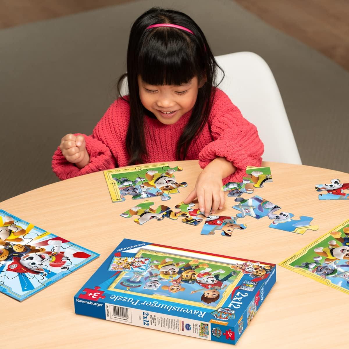 Rompecabezas Ravensburger Paw Patrol 2x12 Piezas 26x18 cm