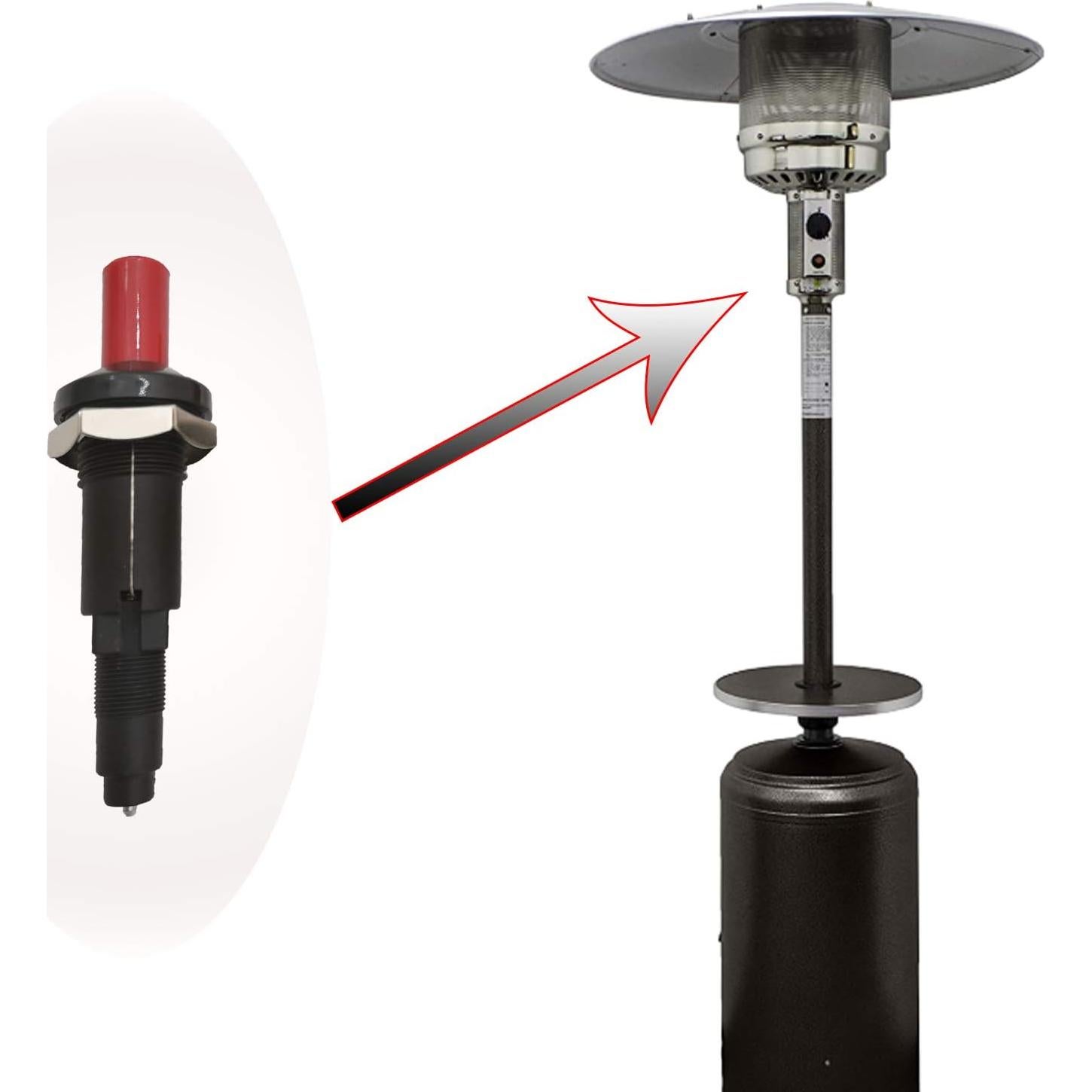 Calentador de Gas MENSI Encendedor Piezoeléctrico 9cm 2PCS