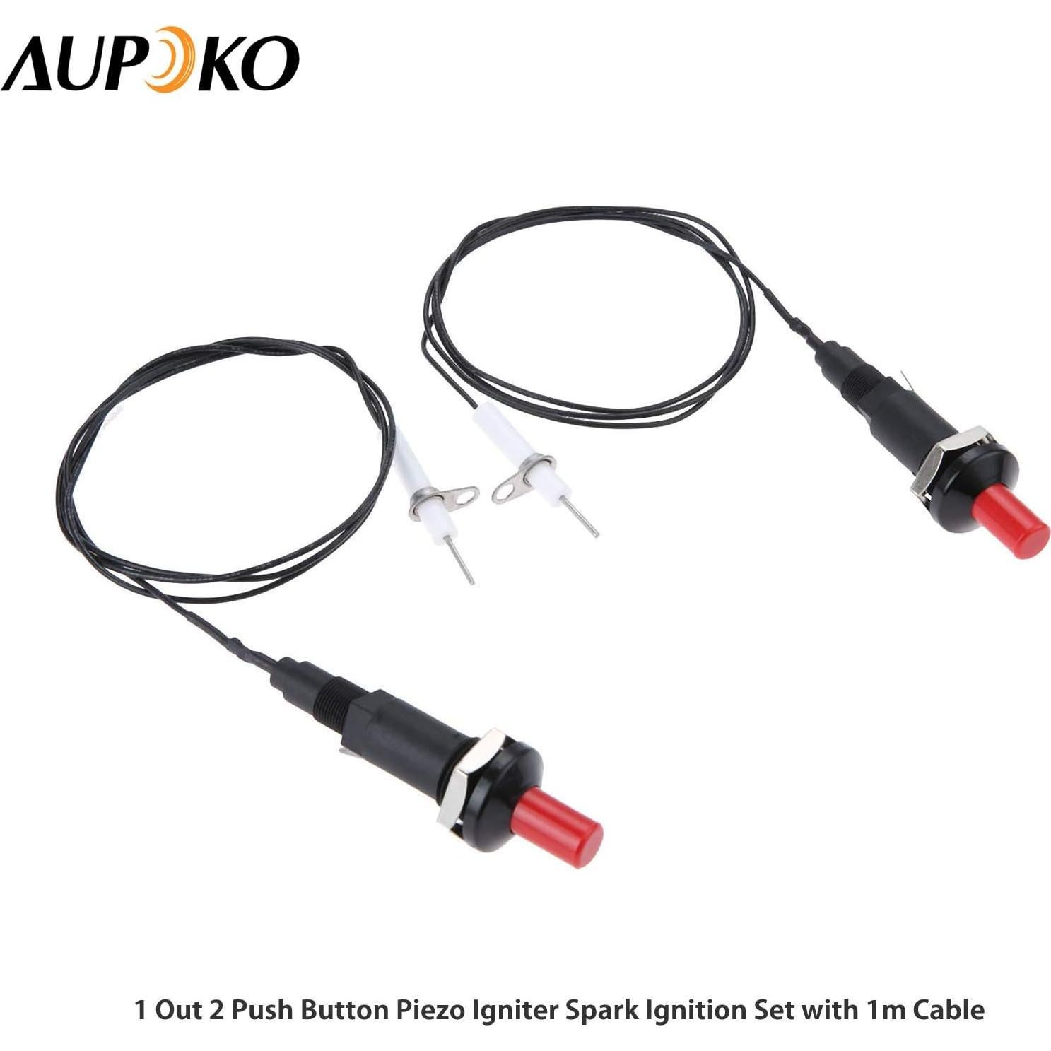 Aupoko Encendedor Piezoeléctrico con Botón y Cable 1m