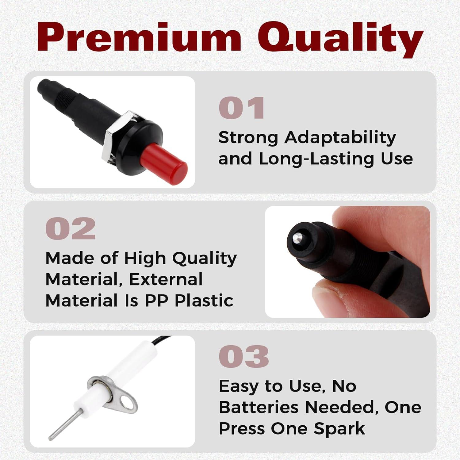 Encendedor Piezoeléctrico DRELD para Gas Propano - 2 Unidades