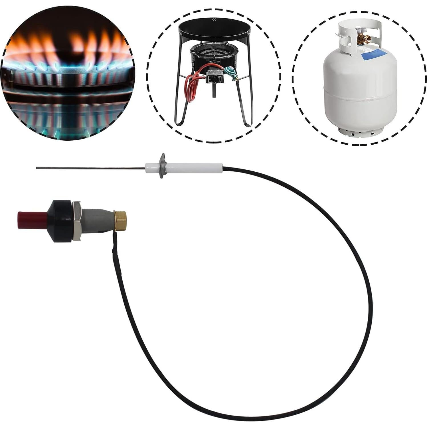 Juego de Encendedores Piezoeléctricos MENSI para Gas - 2 Piezas