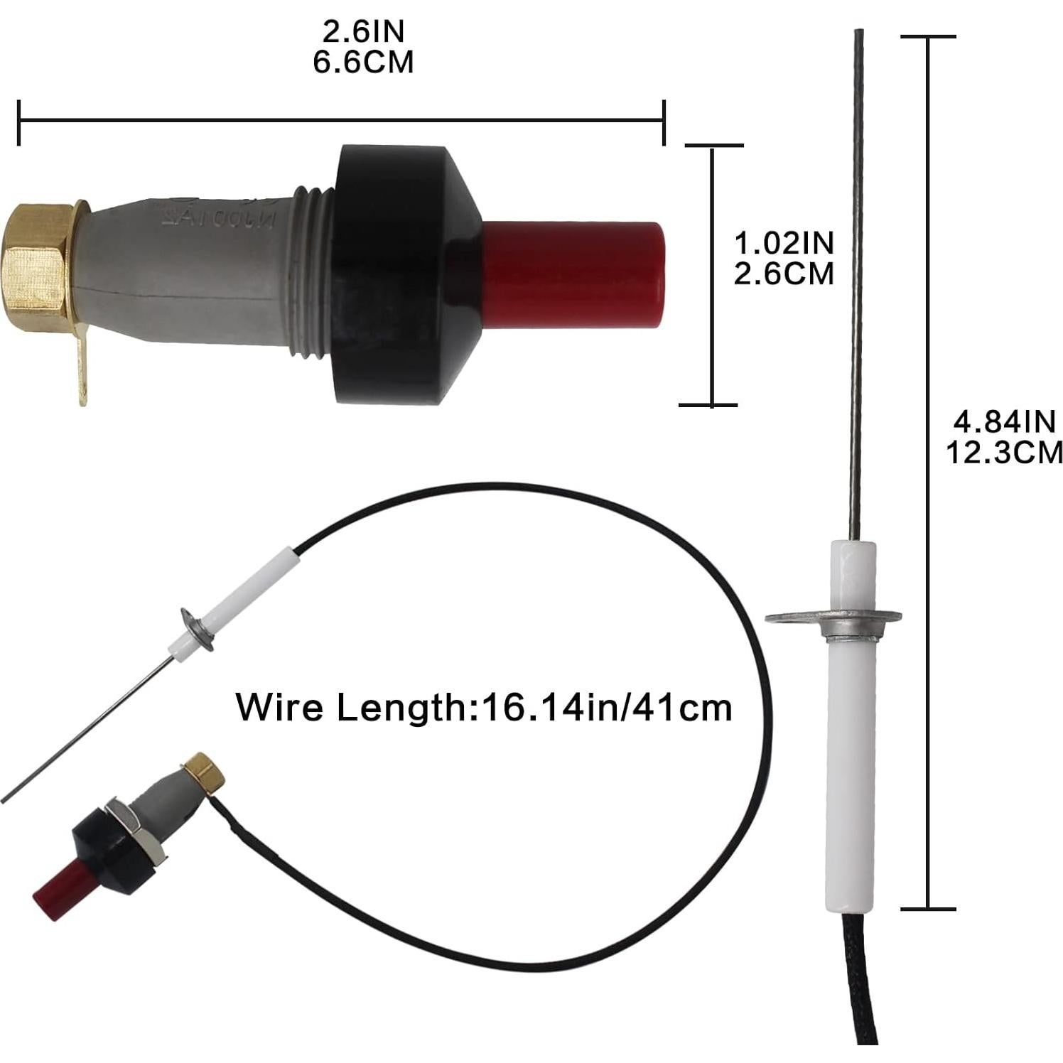 Juego de Encendedores Piezoeléctricos MENSI para Gas - 2 Piezas
