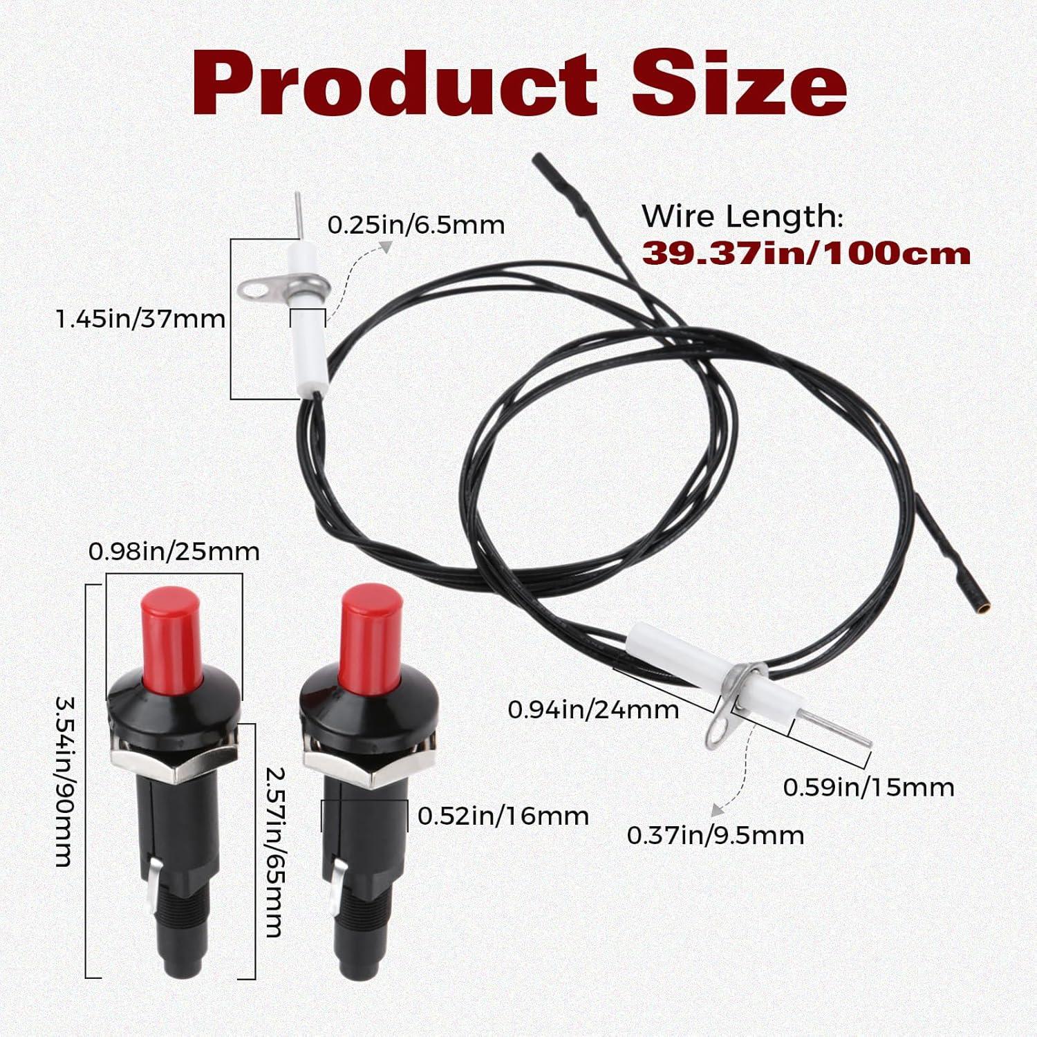 Kit de encendedor piezoeléctrico DRELD con cable 1m