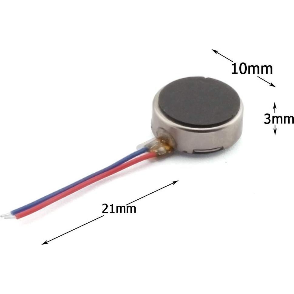 Motor de Vibración Micro ZYAMY 10 PCS DC 3V 12000RPM 10x2.7mm