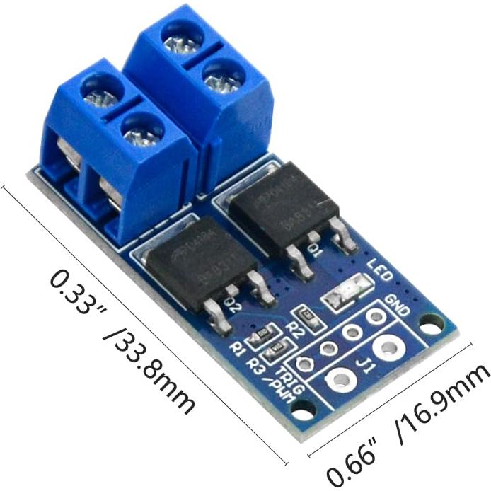 Módulo Interruptor MOS 10Pcs XLX 5-36V 400W Control Motor
